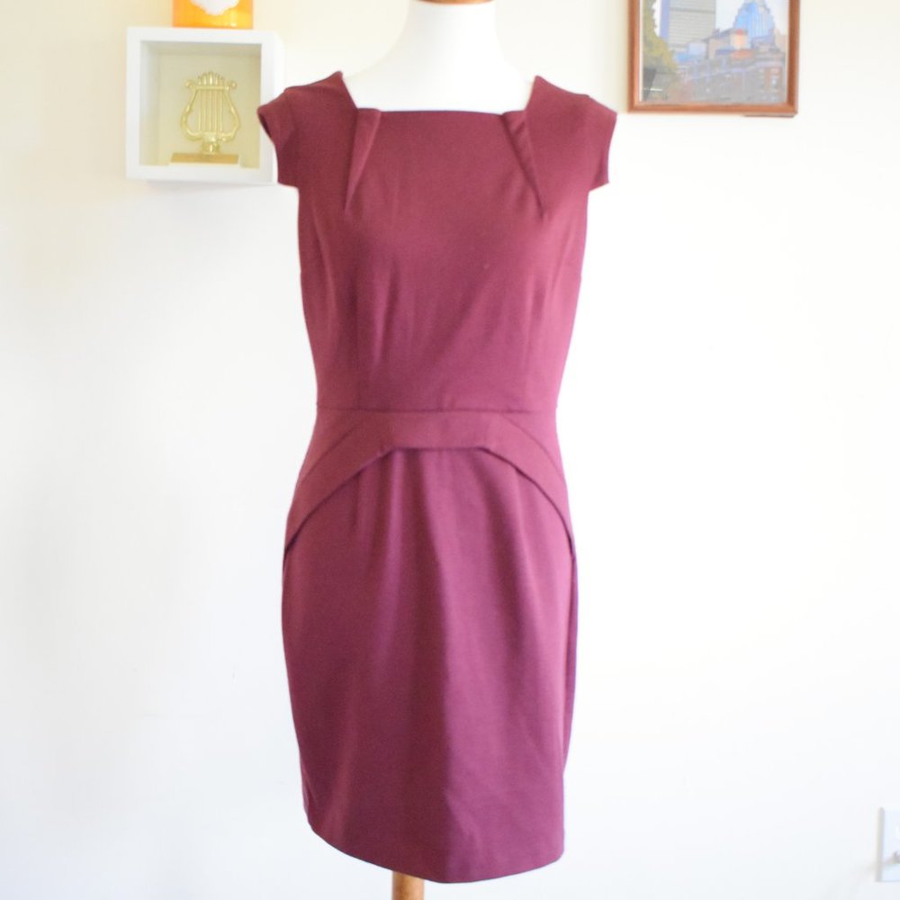 Jennifer Lopez for Kohl's Burgundy Sheath Dress